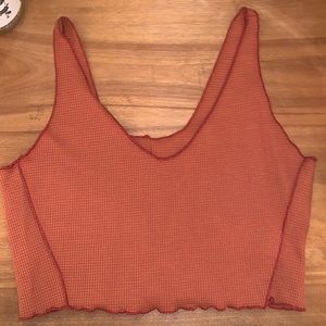 Burnt orange crop top